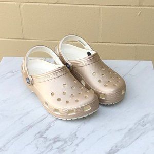 Crocs Unisex Classic Clog Shoes Rose Gold